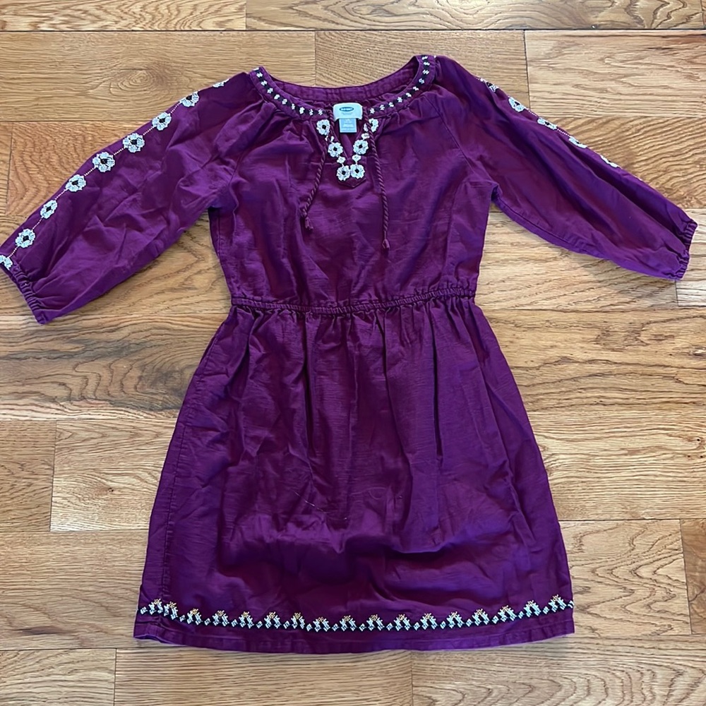 Old Navy Plum dress, girls L